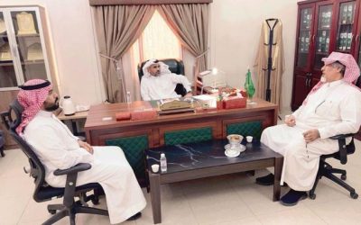 تشرف رئيس مجلس إدارة الجمعية الخيرية بوادي قيا الأستاذ / سعد عبيد الحارثي والمدير التنفيذي الأستاذ/ جمعان الحارثي